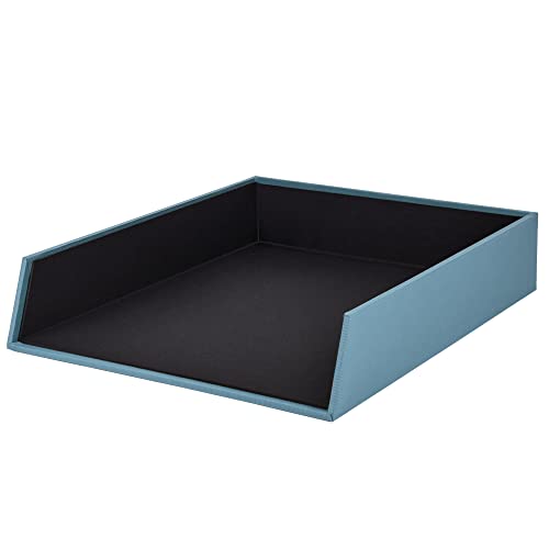 Rössler SOHO Briefablage A4 | Dokumentenablage A4 | Schreibtisch Organizer aus Papier | Ablagefächer stapelbar | Büro Organizer Schreibtisch Zubehör | 32 x 26 x 6 cm | 1 Stück | Farbe: Blau | Denim Rössler SOHO Briefablage A4 | Dokumentenablage A4 | Schreibtisch Organizer aus Papier | Ablagefächer stapelbar | Büro Organizer Schreibtisch Zubehör | 32 x 26 x 6 cm | 1 Stück | Farbe: Blau | Denim von Rössler Papier