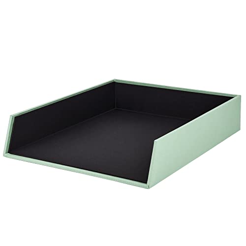Rössler SOHO Briefablage A4 | Dokumentenablage A4 | Schreibtisch Organizer aus Papier | Ablagefächer stapelbar | Büro Organizer Schreibtisch Zubehör | 32 x 26 x 6 cm | 1 Stück | Farbe: Grün | Mint Rössler SOHO Briefablage A4 | Dokumentenablage A4 | Schreibtisch Organizer aus Papier | Ablagefächer stapelbar | Büro Organizer Schreibtisch Zubehör | 32 x 26 x 6 cm | 1 Stück | Farbe: Grün | Mint von Rössler Papier