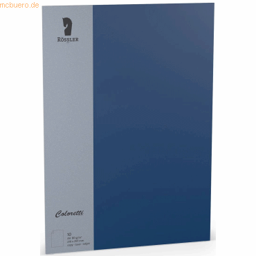 Rössler Briefpapier Coloretti A4 80g/qm VE=10 Blatt Jeans von Rössler