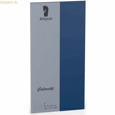 Rössler Briefumschläge Coloretti VE=5 Stück DL Jeans von Rössler