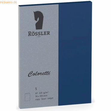 10 x Rössler Doppelkarte Coloretti A7 hoch VE=5 Stück Jeans von Rössler