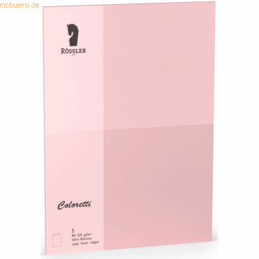 10 x Rössler Doppelkarte Coloretti B6 hoch VE=5 Stück 225g/qm rosa 10 x Rössler Doppelkarte Coloretti B6 hoch VE=5 Stück 225g/qm rosa von Rössler