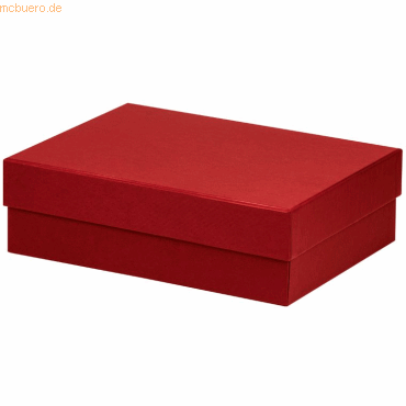 3 x Rössler Geschenkverpackung Boxline 196x264x80mm Rot von Rössler