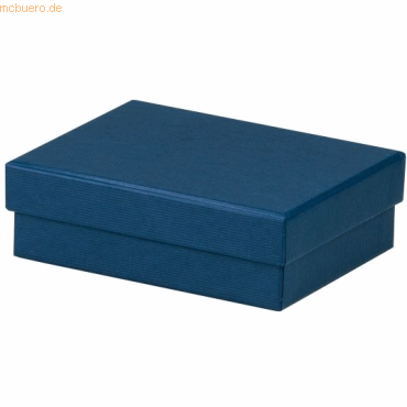 3 x Rössler Geschenkverpackung Boxline 96x128x40mm Navy von Rössler