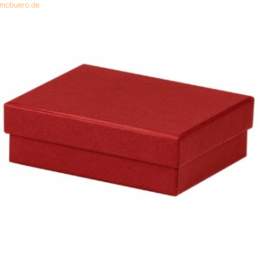 3 x Rössler Geschenkverpackung Boxline 96x128x40mm Rot von Rössler