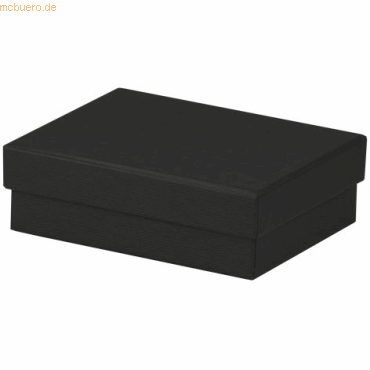 3 x Rössler Geschenkverpackung Boxline 96x128x40mm Schwarz von Rössler