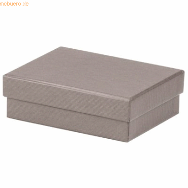 3 x Rössler Geschenkverpackung Boxline 96x128x40mm Taupe von Rössler