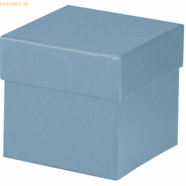 4 x Rössler Geschenkverpackung Boxline 105x105x105mm Denim von Rössler