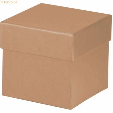 4 x Rössler Geschenkverpackung Boxline 105x105x105mm Kraft 4 x Rössler Geschenkverpackung Boxline 105x105x105mm Kraft von Rössler