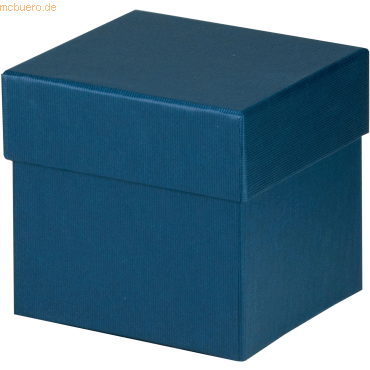 4 x Rössler Geschenkverpackung Boxline 105x105x105mm Navy von Rössler