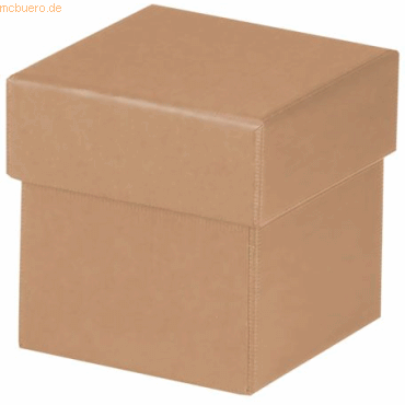 4 x Rössler Geschenkverpackung Boxline 65x65x65mm Kraft von Rössler