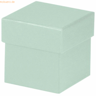 4 x Rössler Geschenkverpackung Boxline 65x65x65mm Mint von Rössler