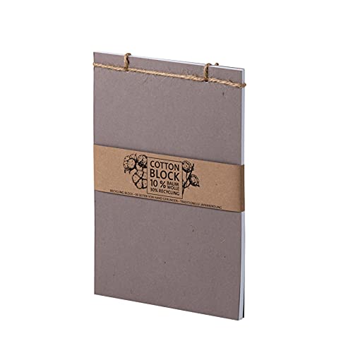 Rössler 12111675625 - Terra-Block mit Japanbindung, DIN A5, 36 Blatt, Muskat, 1 Stück von Rössler