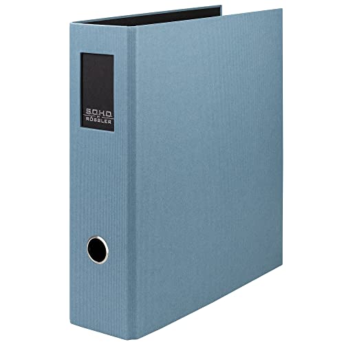 Rössler Papier 1317452159 - S.O.H.O. Ordner DIN A4 mit Rückenschild, Rückenbreite, 85 mm, denim, 1 Stück Rössler Papier 1317452159 - S.O.H.O. Ordner DIN A4 mit Rückenschild, Rückenbreite, 85 mm, denim, 1 Stück von Rössler Papier