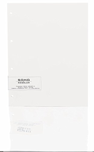 Rössler 1321000009 - Fotokarton Weiß, Papierstärke 300 g/m², für 4-Ring-Mechanik, 20 Blatt von Rössler