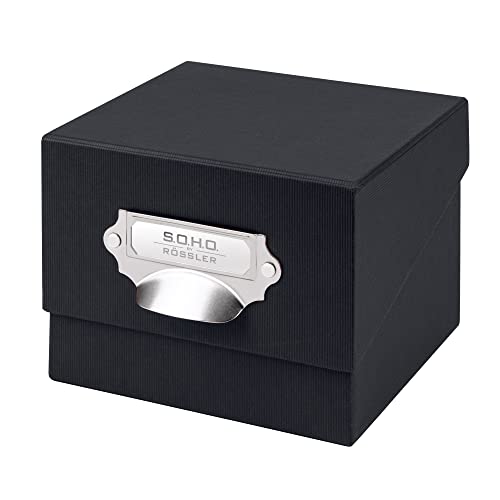 Rössler SOHO Foto Aufbewahrungsbox | Fotobox Aufbewahrungsbox mit Deckel | Organizer Box | Visitenkarten Aufbewahrung | Boxen Aufbewahrung | Storage Boxes | 17x15x13 cm | 1 Stück | Farbe: Schwarz Rössler SOHO Foto Aufbewahrungsbox | Fotobox Aufbewahrungsbox mit Deckel | Organizer Box | Visitenkarten Aufbewahrung | Boxen Aufbewahrung | Storage Boxes | 17x15x13 cm | 1 Stück | Farbe: Schwarz von Rössler
