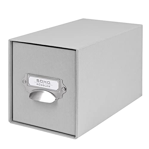 Rössler Papier 1327452170 - S.O.H.O. Aufbewahrungs CD-Schubladenbox, mit beschriftbarem Einsteckschild und Griff, Stone, 1 Stück Rössler Papier 1327452170 - S.O.H.O. Aufbewahrungs CD-Schubladenbox, mit beschriftbarem Einsteckschild und Griff, Stone, 1 Stück von Rössler Papier