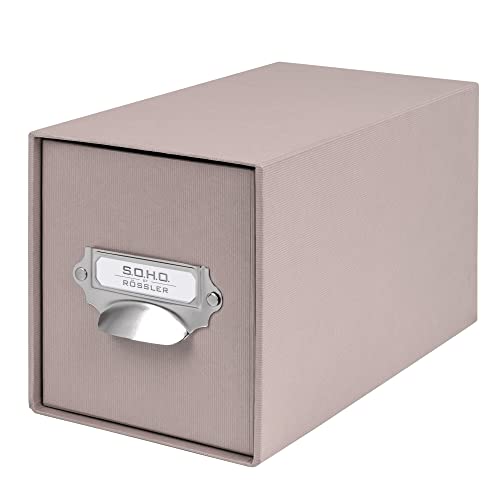 Rössler Papier 1327452490 - S.O.H.O. Aufbewahrungs CD-Schubladenbox, mit beschriftbarem Einsteckschild und Griff, Taupe, 1 Stück Rössler Papier 1327452490 - S.O.H.O. Aufbewahrungs CD-Schubladenbox, mit beschriftbarem Einsteckschild und Griff, Taupe, 1 Stück von Rössler Papier