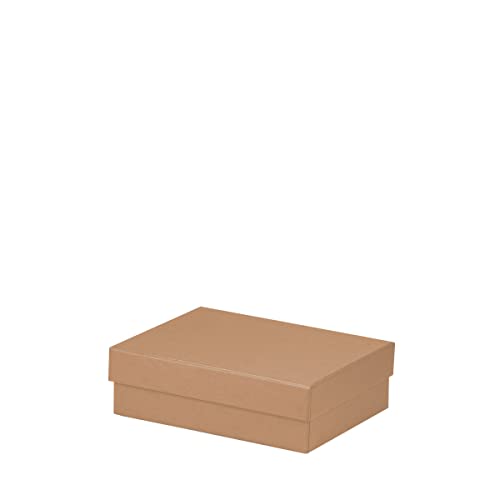 Rössler Papier 13401453625 - Boxline Kartonage rechteckig, 140 x 190 x 60 mm, Kraft, 1 Stück von Rössler Papier