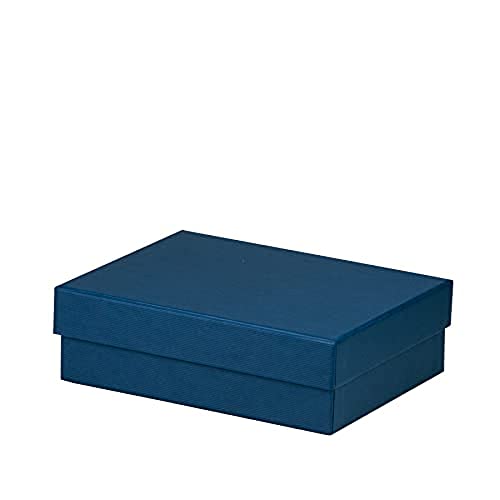 Rössler 13401453905 - Boxline Kartonage rechteckig, 140 x 190 x 60 mm, Navy, 1 Stück von Rössler Papier