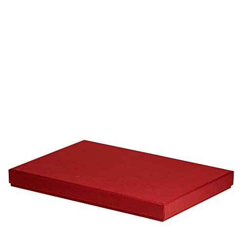 Rössler Papier 13521453360 - Boxline Kartonage rechteckig, passend für DIN A4, Rot, 1 Stück von Rössler