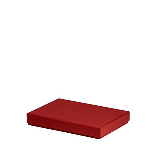 Rössler Papier 13521453361 - Boxline Kartonage rechteckig, passend für DIN A5, Rot, 1 Stück von Rössler