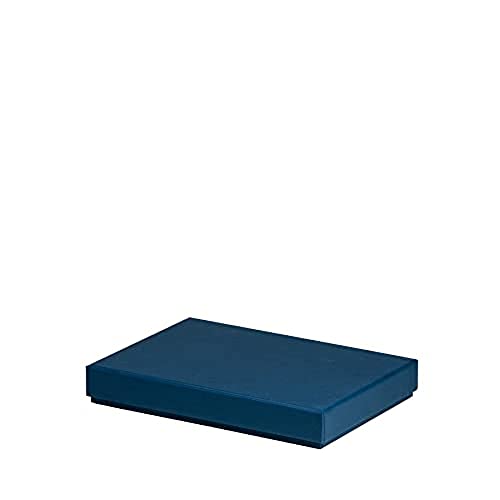 Rössler Papier 13521453901 - Boxline Kartonage rechteckig, passend für DIN A5, Navy, 1 Stück von Rössler