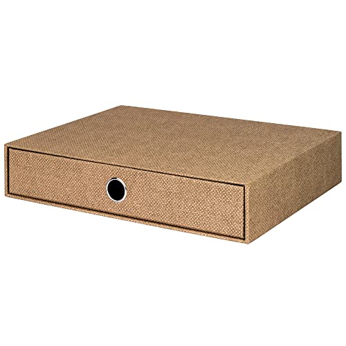 Rössler Papier 1524452600 - S.O.H.O. Schubladenbox für DIN A4, mit Griffloch, Special Line Hazelnut, 343 x 250 x 65 mm, 1 Stück von Rössler