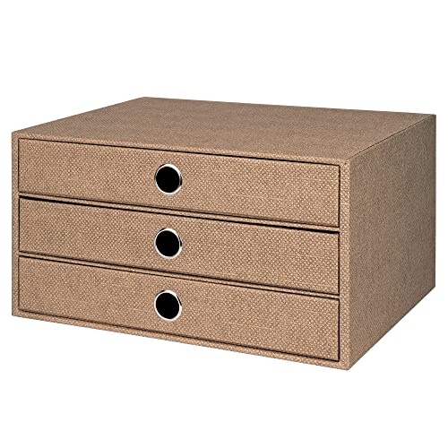 Rössler SOHO 3er Schubladenbox A4 aus Papier | Büro Organizer Schreibtisch| Schubladen Organizer Büro Zubehör & Bürobedarf | Schreibtisch Organizer Box | 34 x 25 x 19 cm | 1 Stück | Farbe: Haselnuss Rössler SOHO 3er Schubladenbox A4 aus Papier | Büro Organizer Schreibtisch| Schubladen Organizer Büro Zubehör & Bürobedarf | Schreibtisch Organizer Box | 34 x 25 x 19 cm | 1 Stück | Farbe: Haselnuss von Rössler Papier