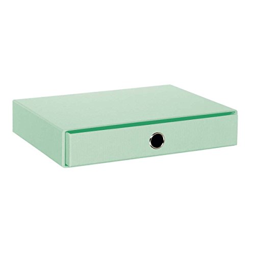 Rössler 1524452650 - S.O.H.O. Schubladenbox für DIN A4, mit Griffloch, Mint, 343 x 250 x 65 mm, 1 Stück von Rössler