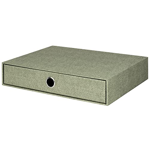 Rössler Papier 1524452670 - S.O.H.O. Schubladenbox für DIN A4, mit Griffloch, Special Line Sage, 343 x 250 x 65 mm, 1 Stück von Rössler