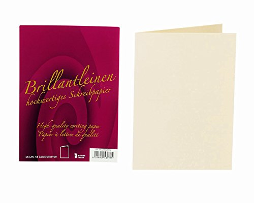 Rössler Papier 20221834 - Doppelkarten DIN A6, 25 Stück, Brillantleinen, ivory Rössler Papier 20221834 - Doppelkarten DIN A6, 25 Stück, Brillantleinen, ivory von Rössler Papier