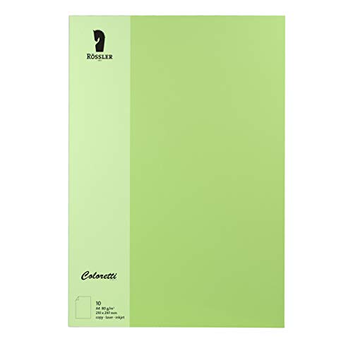 Rössler 220701537 - Coloretti Briefpapier, 80g/m², DIN A4, peppermint, 10 Blatt von Rössler