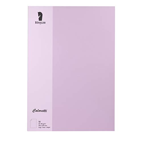 Rössler 220701538 - Coloretti Briefpapier, 80g/m², DIN A4, lavendel, 10 Blatt Rössler 220701538 - Coloretti Briefpapier, 80g/m², DIN A4, lavendel, 10 Blatt von Rössler