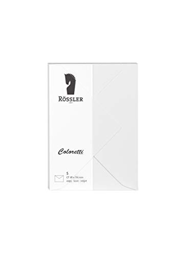 Rössler 220707509 - Coloretti Briefumschläge, 80 g/m², DIN C7, weiß, 5 Stück Rössler 220707509 - Coloretti Briefumschläge, 80 g/m², DIN C7, weiß, 5 Stück von Rössler