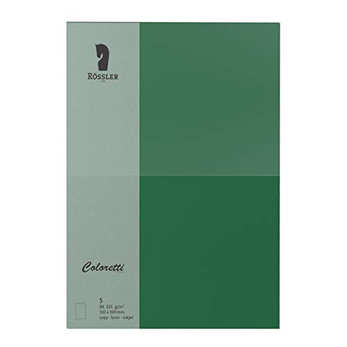 Rössler 220772571 - Coloretti Karten, B6 hd-pl, 220 g/m², forest, 5 Stück Rössler 220772571 - Coloretti Karten, B6 hd-pl, 220 g/m², forest, 5 Stück von Rössler