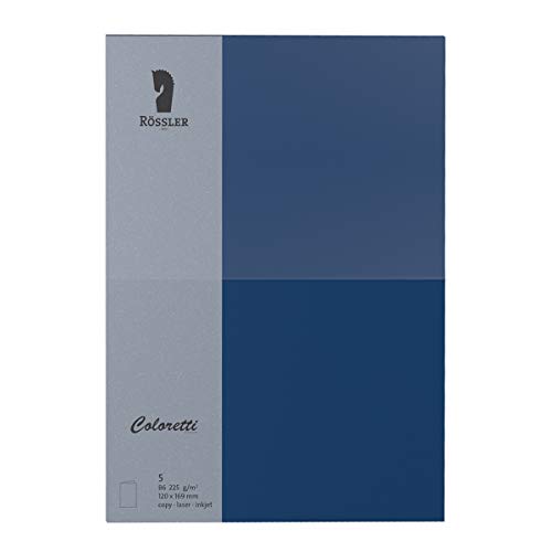Rössler 220772590 - Coloretti Karten, B6 hd-pl, 220 g/m², jeans, 5 Stück Rössler 220772590 - Coloretti Karten, B6 hd-pl, 220 g/m², jeans, 5 Stück von Rössler
