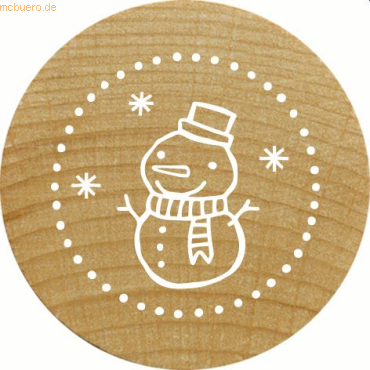 Rössler Stempel Woodies Schneemann von Rössler