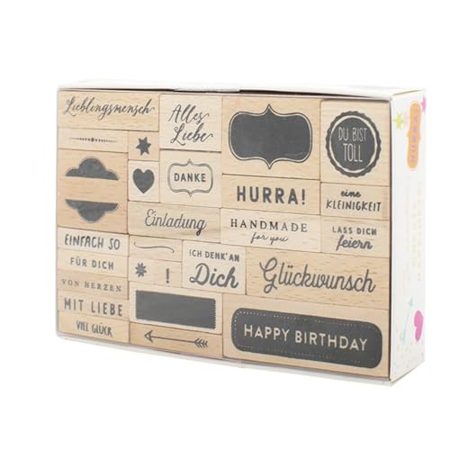 Stempel Set für Geschenke, Glückwünsche von Rössler