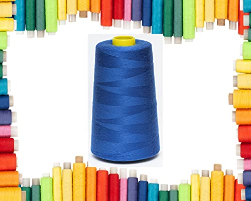 Rohans Overlockgarn 40/2 (120), 5000 Yards (4570 Meter) Nähgarn Kegel, Nähmaschine Multi Color Garn Kegel, 100% Polyester Material (Royal, 1) von Rohans