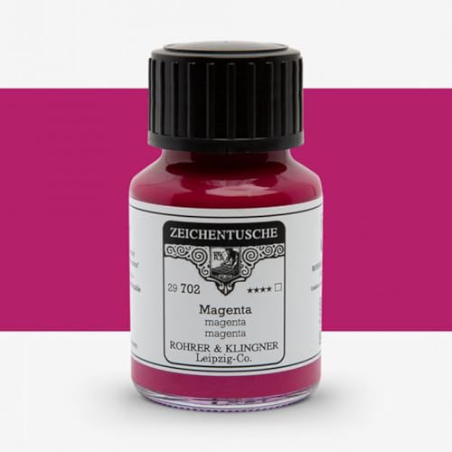 Rohrer + Klingner Zeichentusche - 702 Magenta, 50 ml Rohrer + Klingner Zeichentusche - 702 Magenta, 50 ml von Rohrer&Klingner