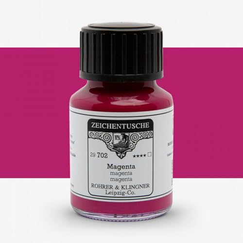 Rohrer + Klingner Zeichentusche - 702 Magenta, 50 ml von Rohrer & Klingner