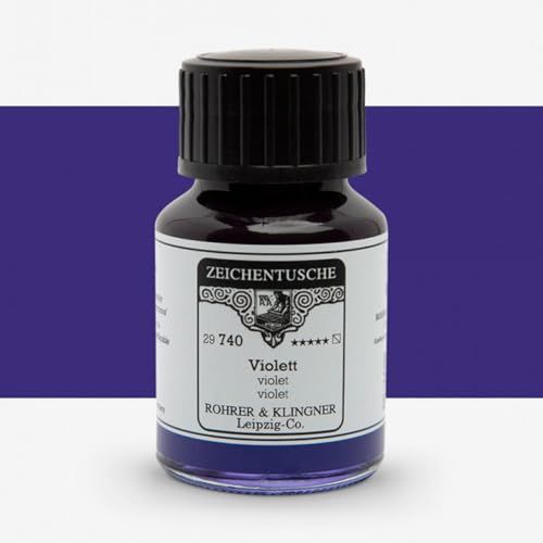 Rohrer + Klingner Zeichentusche - 740 Violett, 50 ml von Rohrer & Klingner