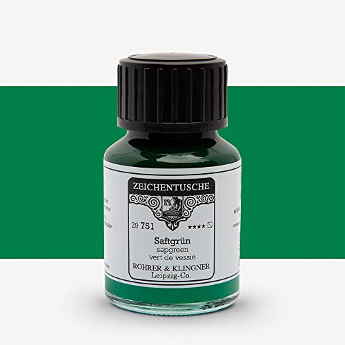 Rohrer + Klingner Zeichentusche - 751 Saftgrün, 50 ml Rohrer + Klingner Zeichentusche - 751 Saftgrün, 50 ml von Rohrer & Klingner