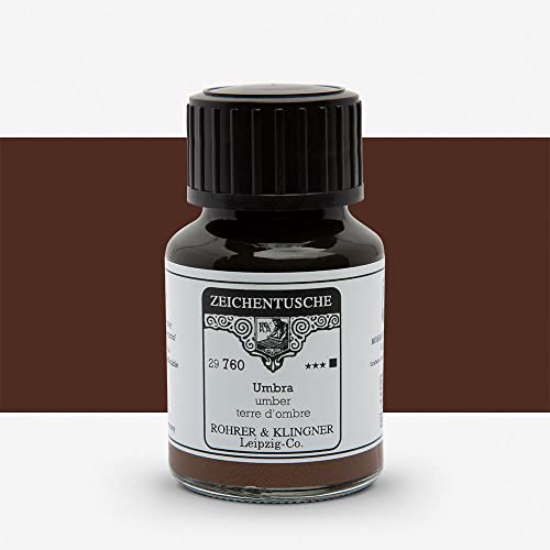 Rohrer + Klingner Zeichentusche - 760 Umbra, 50 ml Rohrer + Klingner Zeichentusche - 760 Umbra, 50 ml von Rohrer & Klingner