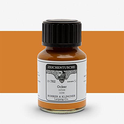 Rohrer + Klingner Zeichentusche - 762 Ocker, 50 ml Rohrer + Klingner Zeichentusche - 762 Ocker, 50 ml von Rohrer & Klingner