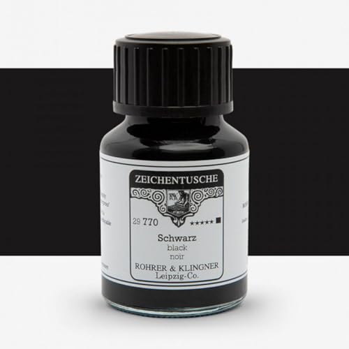 Rohrer & Klingner 50 ml Flasche Zeichentusche | Schwarz Rohrer & Klingner 50 ml Flasche Zeichentusche | Schwarz von Rohrer & Klingner