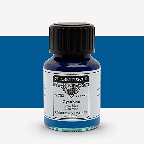 Rohrer & Klingner Zeichentusche Cyanblau 50 ml Rohrer & Klingner Zeichentusche Cyanblau 50 ml von Rohrer & Klingner