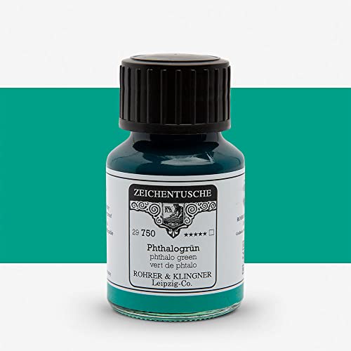 Rohrer & Klingner Zeichentusche Phthalogrün 50 ml Rohrer & Klingner Zeichentusche Phthalogrün 50 ml von Rohrer & Klingner