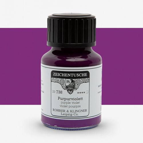 Rohrer + Klingner Zeichentusche - 738 Purpurviolett, 50 ml Rohrer + Klingner Zeichentusche - 738 Purpurviolett, 50 ml von Rohrer & Klingner